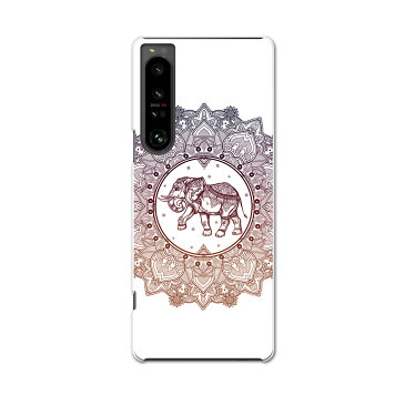 Xperia 1 IV 専用ハードケース SO-51C / SOG06 / A201SO 共通対応 so51c igcase スマホカバー カバー ケース pc ハードケース 010053 アジアン　ゾウ　カラフル