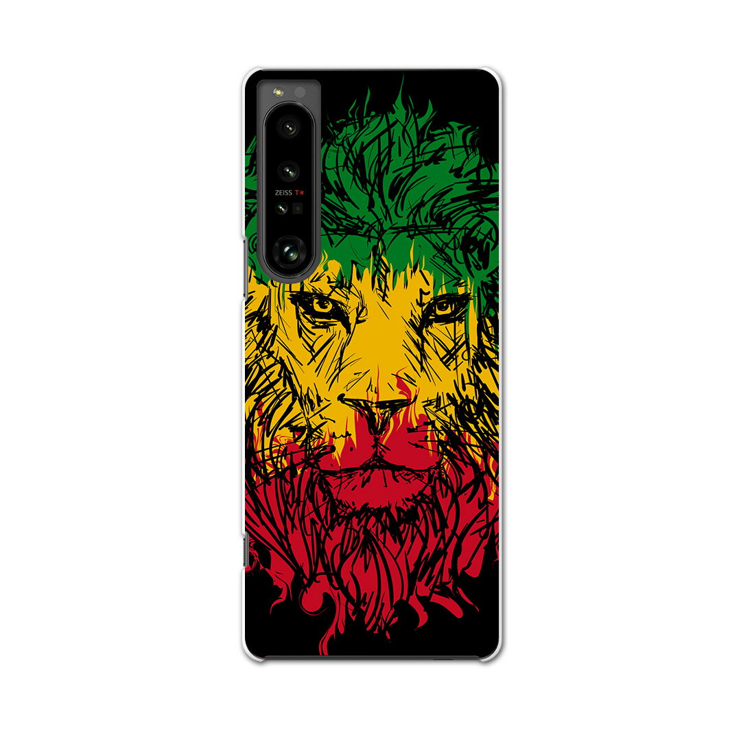 Xperia 1 IV 専用ハードケース SO-51C / SOG06 / A201SO 共通対応 so51c igcase スマホカバー カバー ケース pc ハードケース 011733 動物　ライオン　レゲエ