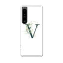 Xperia 1 IV 専用ハードケース SO-51C / SOG06 / A201SO 共通対応 so51c igcase スマホカバー カバー ケース pc ハードケース 019400 フォント 文字 v アルファベット