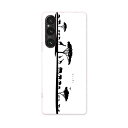 Xperia 1 V SO-51D SOG10 XQ-DQ44 専用 ケース 共通対応 so51d igcase スマホカバー カバー ケース pc ハードケース 009754 動物 サファリ モノクロ(2)