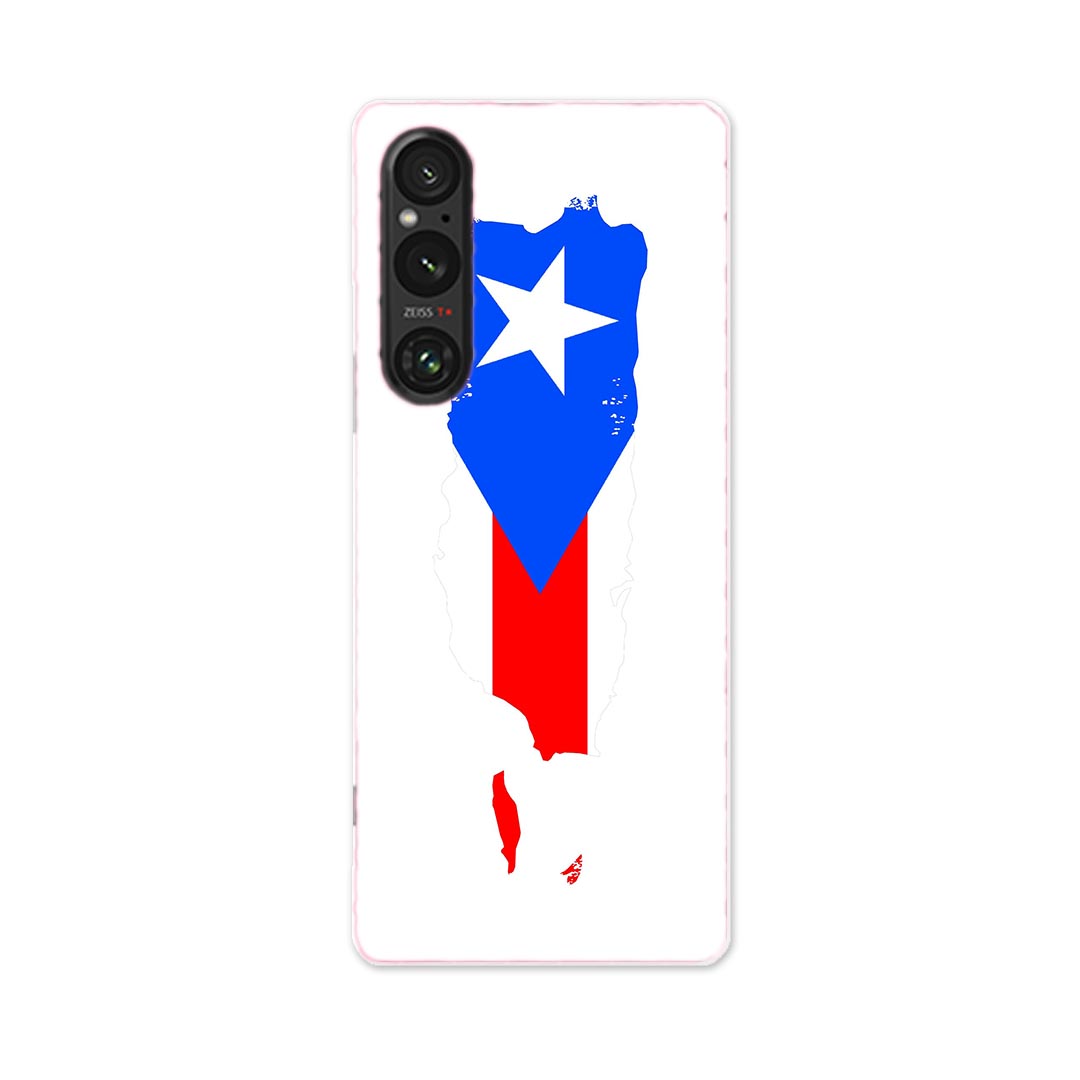 Xperia 1 V SO-51D SOG10 XQ-DQ44 専用 ケース 共通対応 so51d igcase スマホカバー カバー ケース pc ハードケース 018926 国旗 puerto_rico プエルトリコ