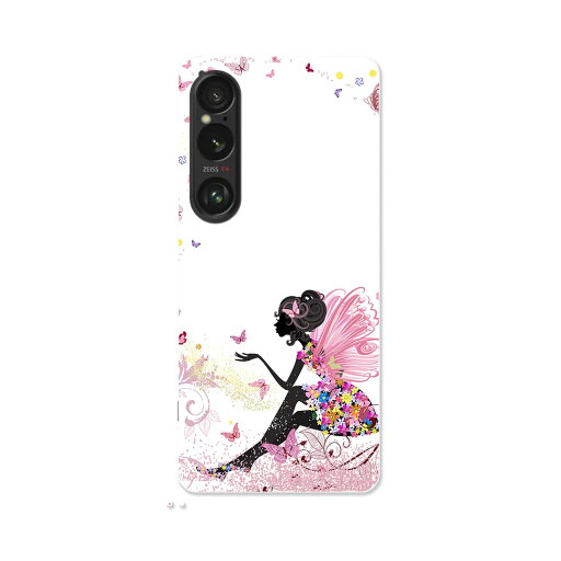 Xperia 1 VI 用 ハードケース SO-51E / SOG13 / A401SO 共通対応 ハード ケース so51e 対応 ケース カバー 001181 妖精 蝶々 花 Xperia 1 VI 用 ハードケース SO-51E / SOG13 / A401SO 共通対応 ハード ケース so51e 対応 ケース カバー 001181 妖精 蝶々 花