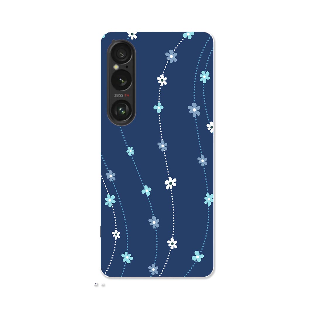 乐天商城 - Xperia 1 VI 用 ハードケース SO-51E / SOG13 / A401SO 共通対応 ハード ケース so51e 対応 ケース カバー 002223 花　　青
