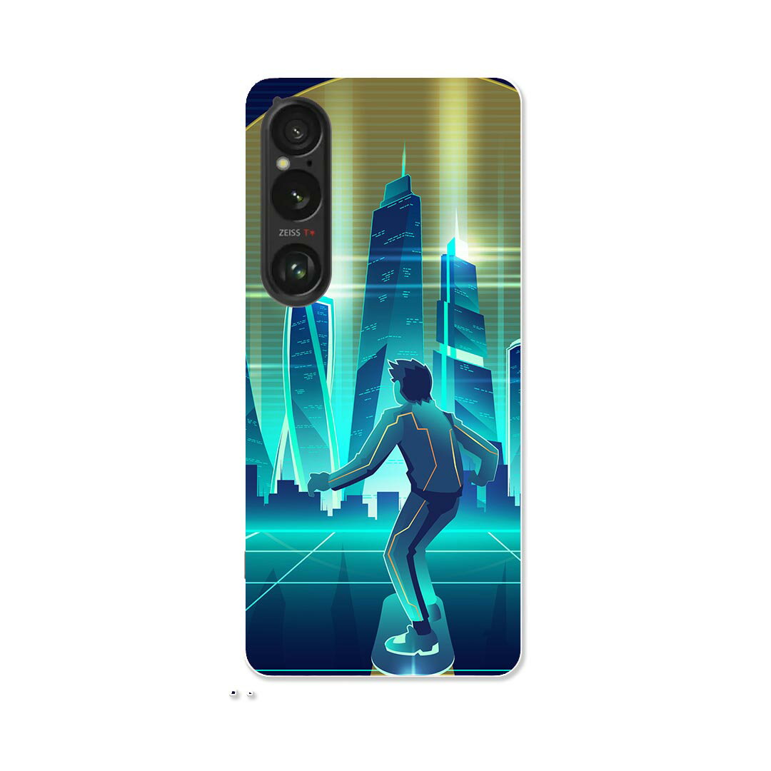 樂天商城 - Xperia 1 VI 用 ハードケース SO-51E / SOG13 / A401SO 共通対応 ハード ケース so51e 対応 ケース カバー 033552 人 近未来