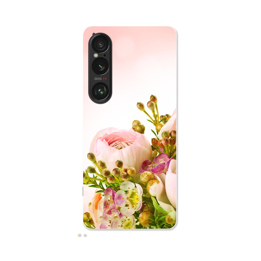 乐天商城 - Xperia 1 VI 用 ハードケース SO-51E / SOG13 / A401SO 共通対応 ハード ケース so51e 対応 ケース カバー 005354 花　　ピンク