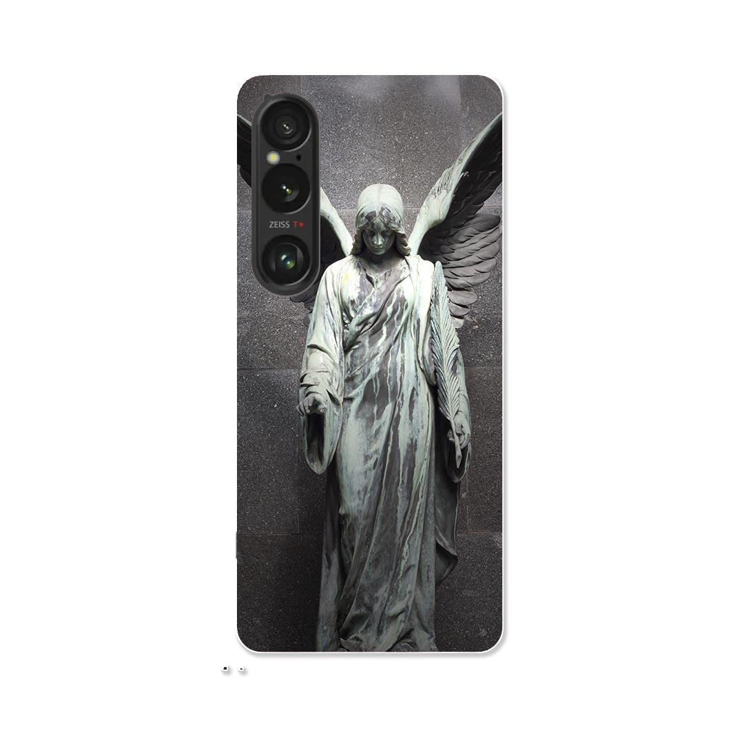 Xperia 1 VI 用 ハードケース SO-51E / SOG13 / A401SO 共通対応 ハード ケース so51e 対応 ケース カバー 005960 写真　像　人物　羽