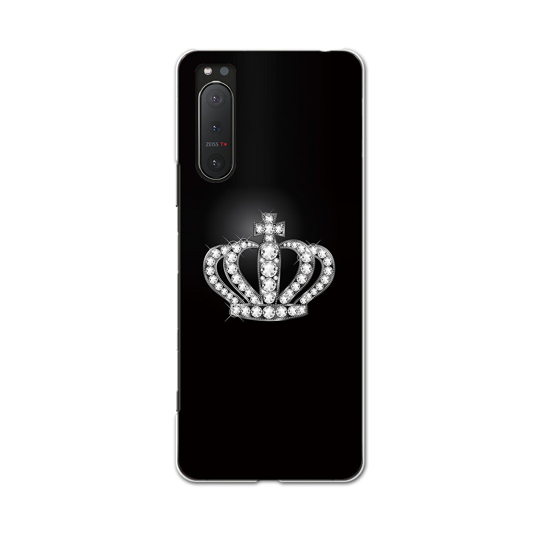 Xperia 5 II SO-52A 専用ハードケース igcase ドコモ docomo スマホカバー カバー ケース pc ハードケース 000426 ラグジュアリー クラウン　王冠　ダイヤ