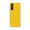Xperia 5 II SO-52A 専用ハードケース igcase ドコモ docomo スマホカバー カバー ケース pc ハードケース 008967 その他 シンプル 無地 黄色