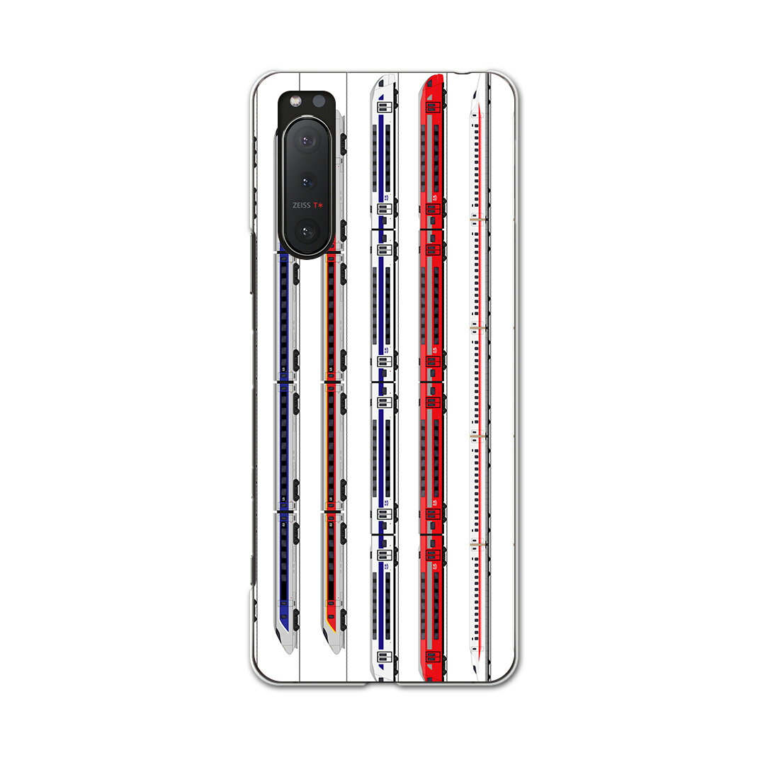 Xperia 5 II SO-52A 専用ハードケース igcase ドコモ docomo スマホカバー カバー ケース pc ハードケース 013216 乗り物　新幹線　電車