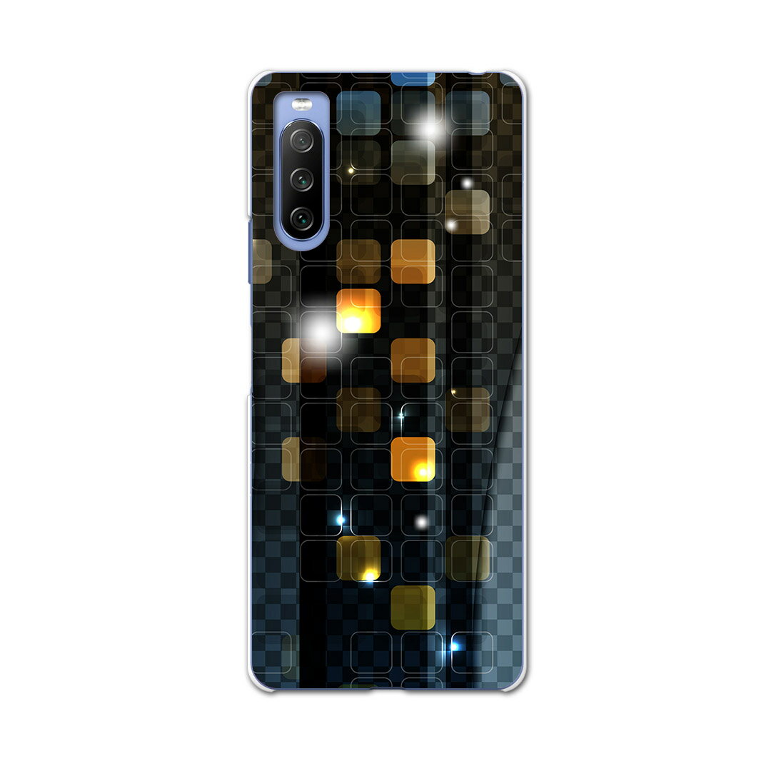 乐天商城 - SO-52B Xperia 10 III 用 ハードケース 000360 市松模様