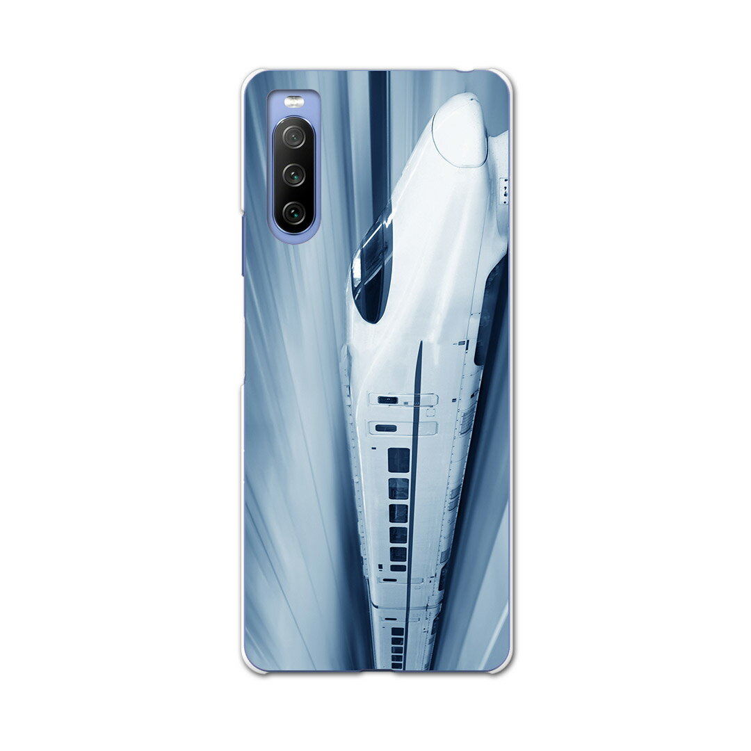 SOG04 SONY Xperia 10 III エクスペリア ソニー SONY au エーユー スマホ カバー ケース スマホケース スマホカバー PC ハードケース 000868 新幹線