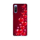 SOG04 SONY Xperia 10 III エクスペリア ソニー SONY au エーユー スマホ カバー ケース スマホケース スマホカバー PC ハードケース 000972 ハート キラキラ
