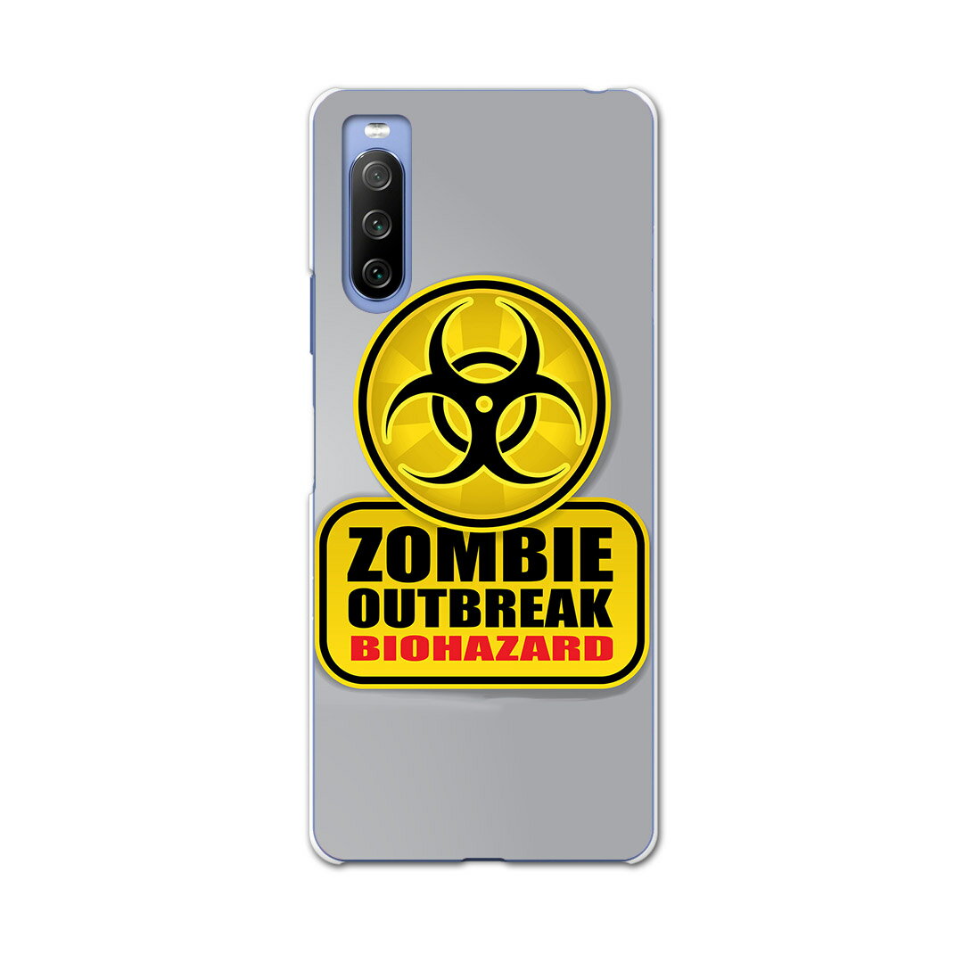 SO-52B Xperia 10 III 用 ハードケース 001180 標識 ゾンビ バイオハザード