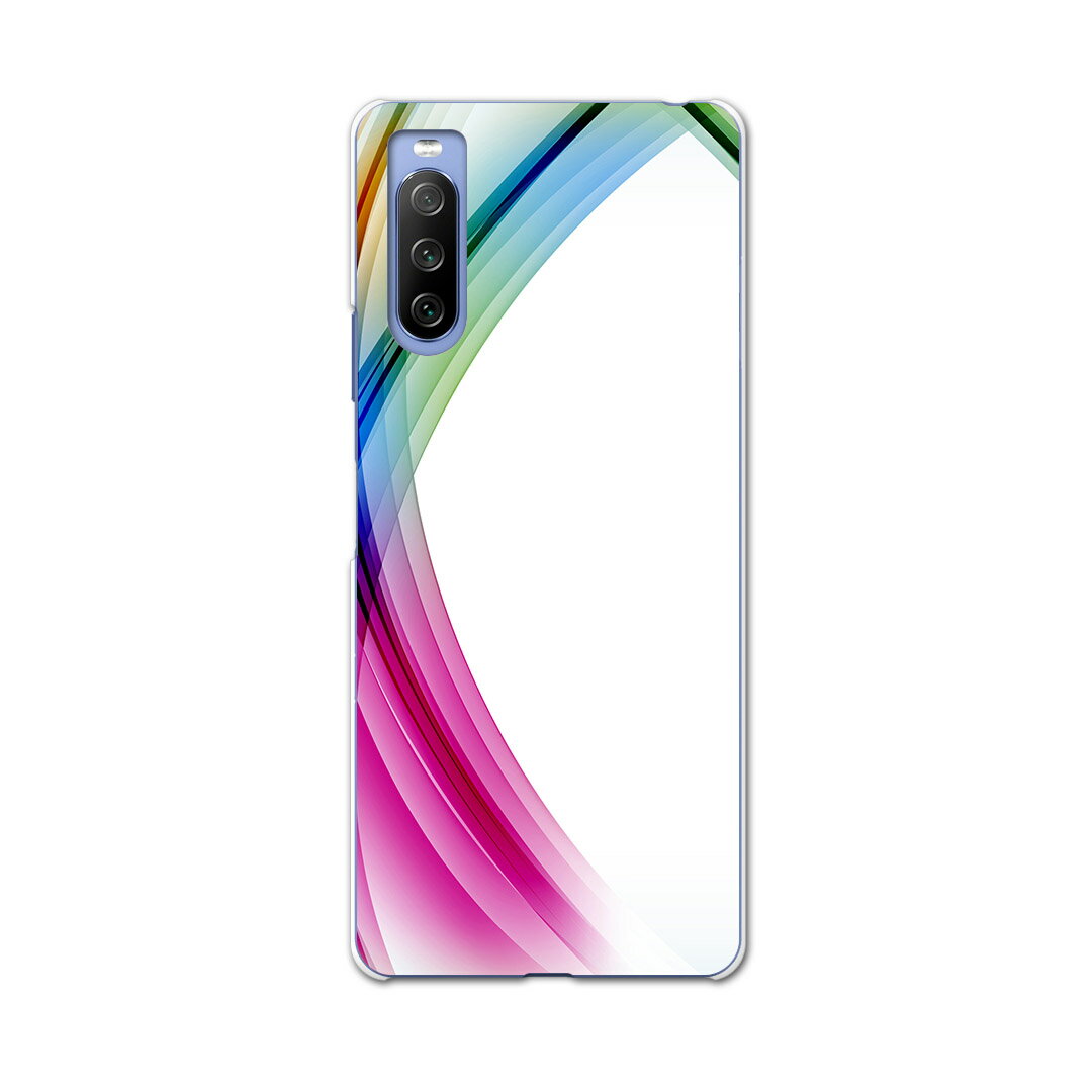 Rakuten - SO-52B Xperia 10 III 用 ハードケース 002124 カラフル　シンプル