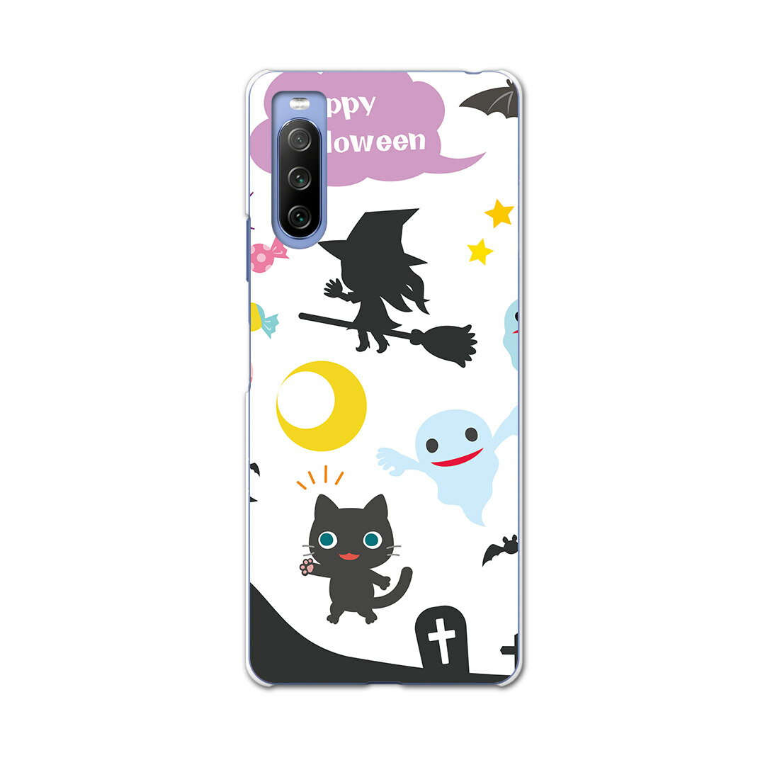 SO-52B Xperia 10 III 用 ハードケース 006754 ハロウィン　イラスト