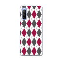 SO-52B Xperia 10 III 用 ハードケース 007100 アーガイル 模様