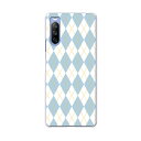 SO-52B Xperia 10 III 用 ハードケース 007112 アーガイル 模様