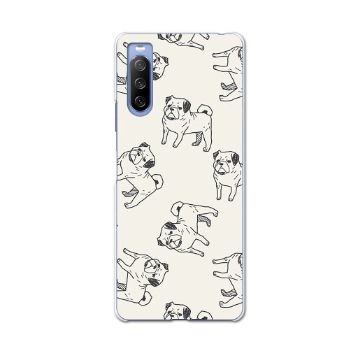 SO-52B Xperia 10 III 用 ハードケース 010696 犬 動物 イラスト SO-52B Xperia 10 III 用 ハードケース 010696 犬 動物 イラスト