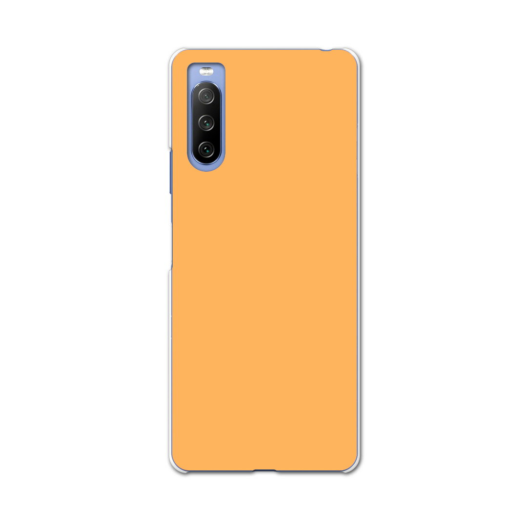 SO-52B Xperia 10 III 用 ハードケース 012235 オレンジ　単色　シンプル