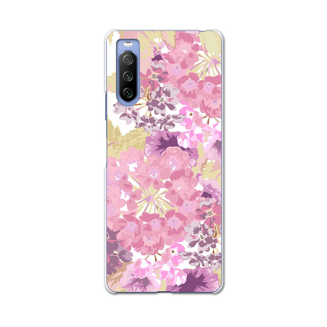 Mobile Phone Cases - SO-52B Xperia 10 III 用 ハードケース 012612 花　花柄　ピンク