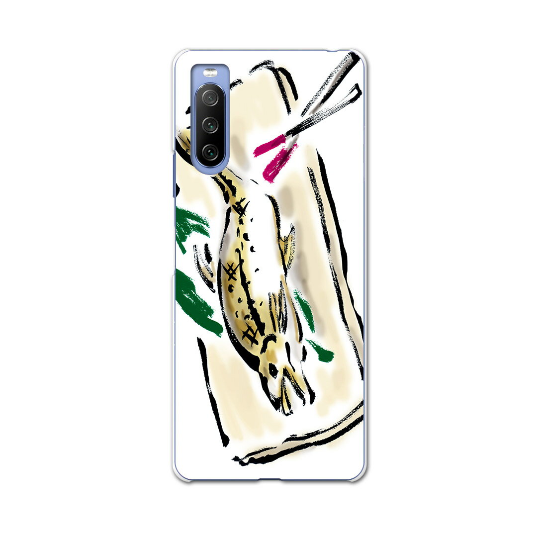 樂天商城 - SO-52B Xperia 10 III 用 ハードケース 013299 食べ物　絵　魚