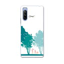 SO-52B Xperia 10 III 用 ハードケース 013623 木 人 飛行機(2)