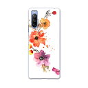 SO-52B Xperia 10 III 用 ハードケース 014398 花 リース カラフル(2)