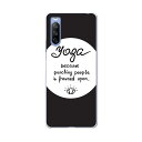 SOG04 SONY Xperia 10 III エクスペリア ソニー SONY au エーユー スマホ カバー ケース スマホケース スマホカバー PC ハードケース 016089 yoga ヨガ 英字 おしゃれ