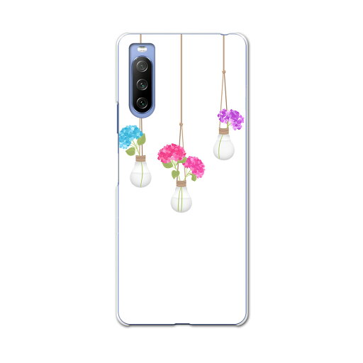 SO-52B Xperia 10 III 用 ハードケース 016322 傘 梅雨 カラフル SO-52B Xperia 10 III 用 ハードケース 016322 傘 梅雨 カラフル