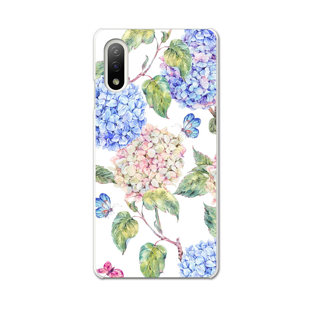 Xperia 10 IV 専用ハードケース SO-52C / SOG07 / A207SO 共通対応 so52c igcase スマホカバー カバー ケース pc ハードケース 014672 花　　アジサイ