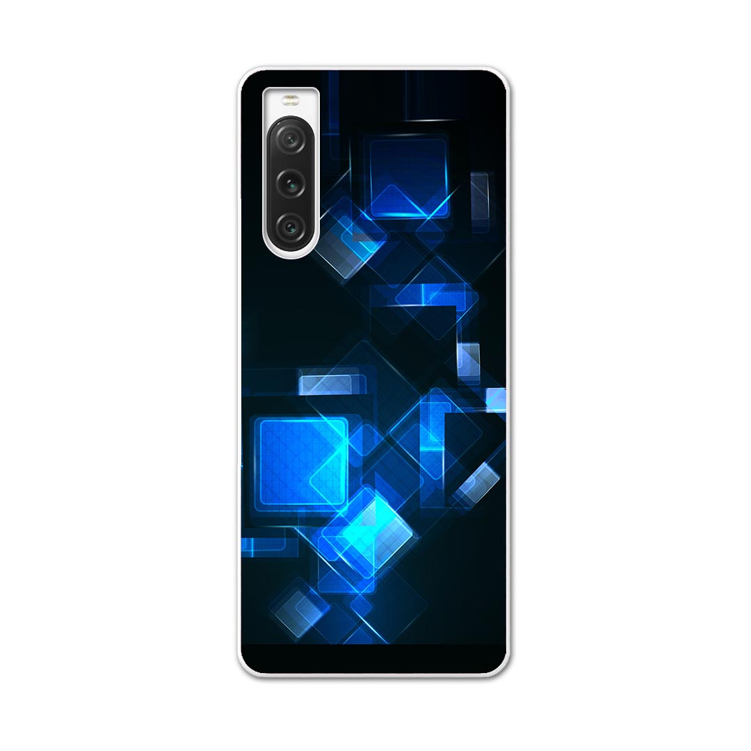 樂天商城 - Xperia 10 V 用ハード ケース SO-52D / SOG11 / A302SO / XQ-DC44 各種対応 ケース カバー so52d ハードケース 000899 模様　ブルー