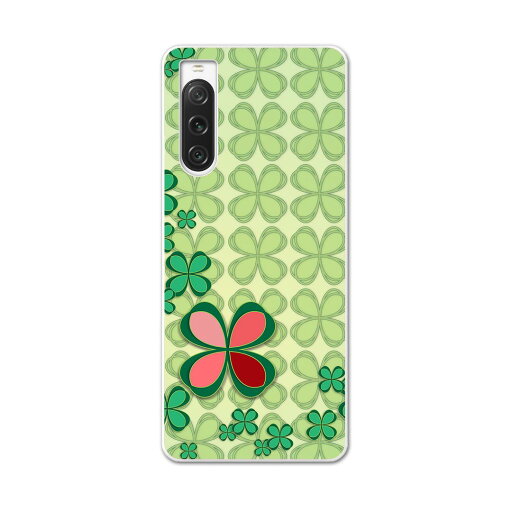 Xperia 10 V 用ハード ケース SO-52D / SOG11 / A302SO / XQ-DC44 各種対応 ケース カバー so52d ハードケース 005743 クローバー 四つ葉 模様 Xperia 10 V 用ハード ケース SO-52D / SOG11 / A302SO / XQ-DC44 各種対応 ケース カバー so52d ハードケース 005743 クローバー 四つ葉 模様
