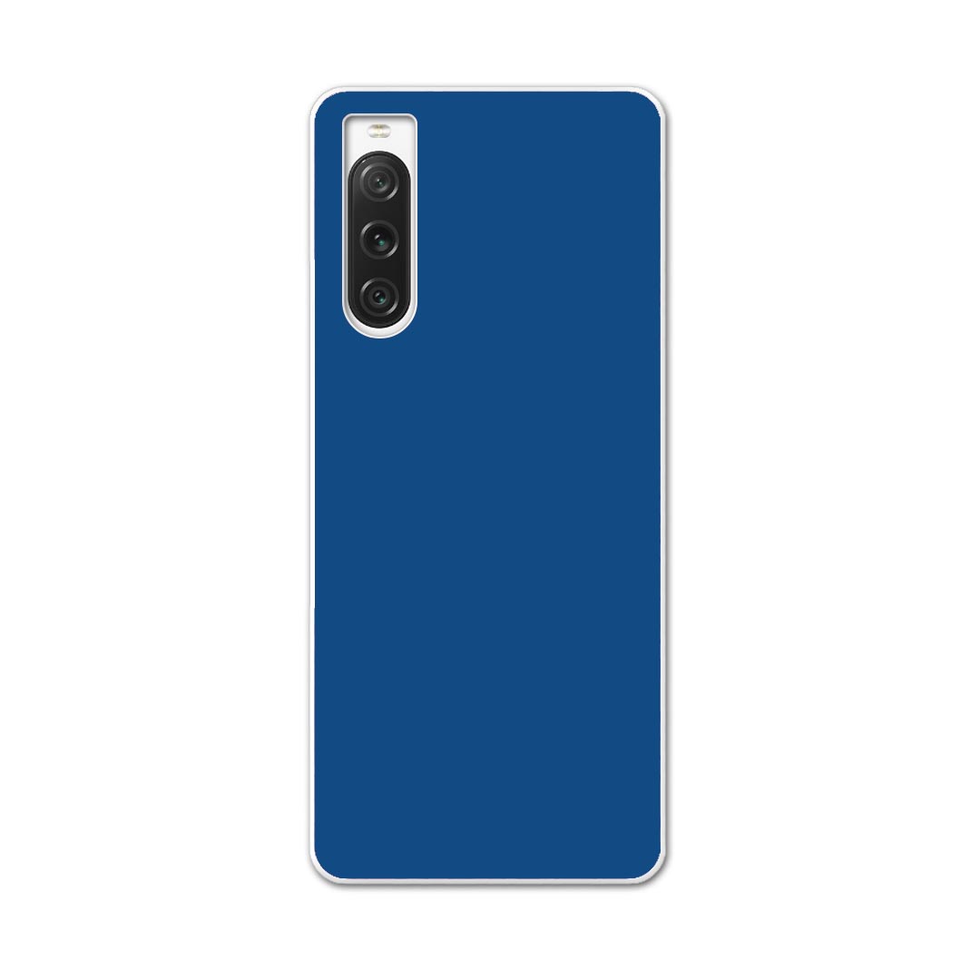 樂天商城 - Xperia 10 V 用ハード ケース SO-52D / SOG11 / A302SO / XQ-DC44 各種対応 ケース カバー so52d ハードケース 008980 シンプル　無地　青