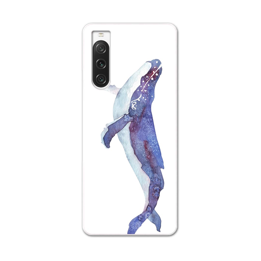 Rakuten - Xperia 10 V 用ハード ケース SO-52D / SOG11 / A302SO / XQ-DC44 各種対応 ケース カバー so52d ハードケース 011406 海　生き物　くじら
