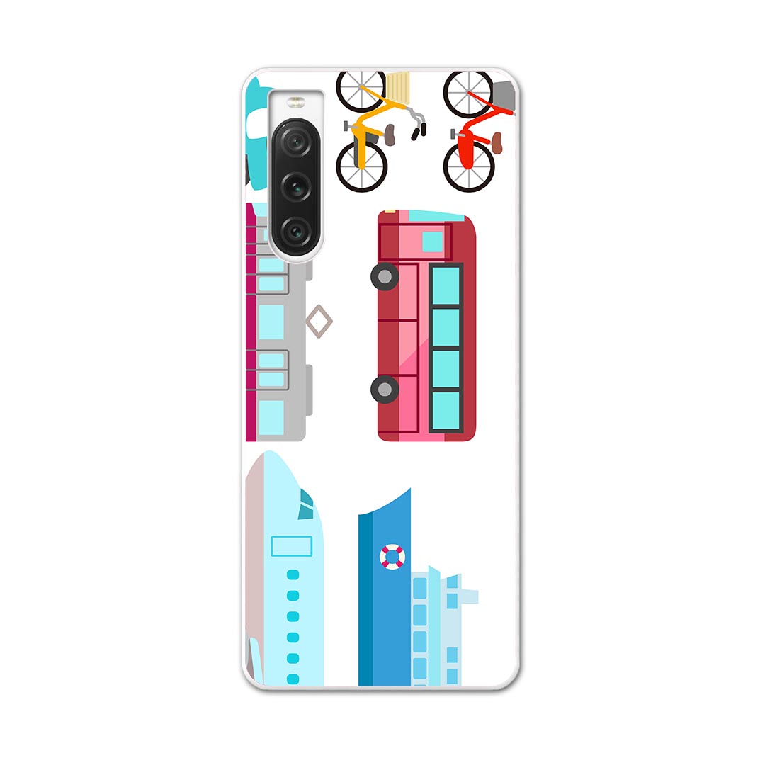 Xperia 10 V 用ハード ケース SO-52D / SOG11 / A302SO / XQ-DC44 各種対応 ケース カバー so52d ハードケース 014913 乗り物　車　新幹線