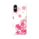 Xperia 10 VI 用 SO-52E / SOG14 / A402SO / 共通対応 ハード ケース so52e 対応 ケース カバー ハードケース 000257 桜 さくら ピンク