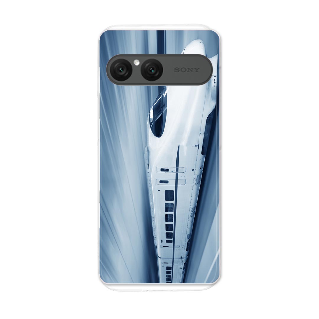 Xperia 10 VII 用 スマホカバー SO-52F / SOG16 / XQ-FE44 共通対応 so52f ケース カバー ハードケース 000868 新幹線