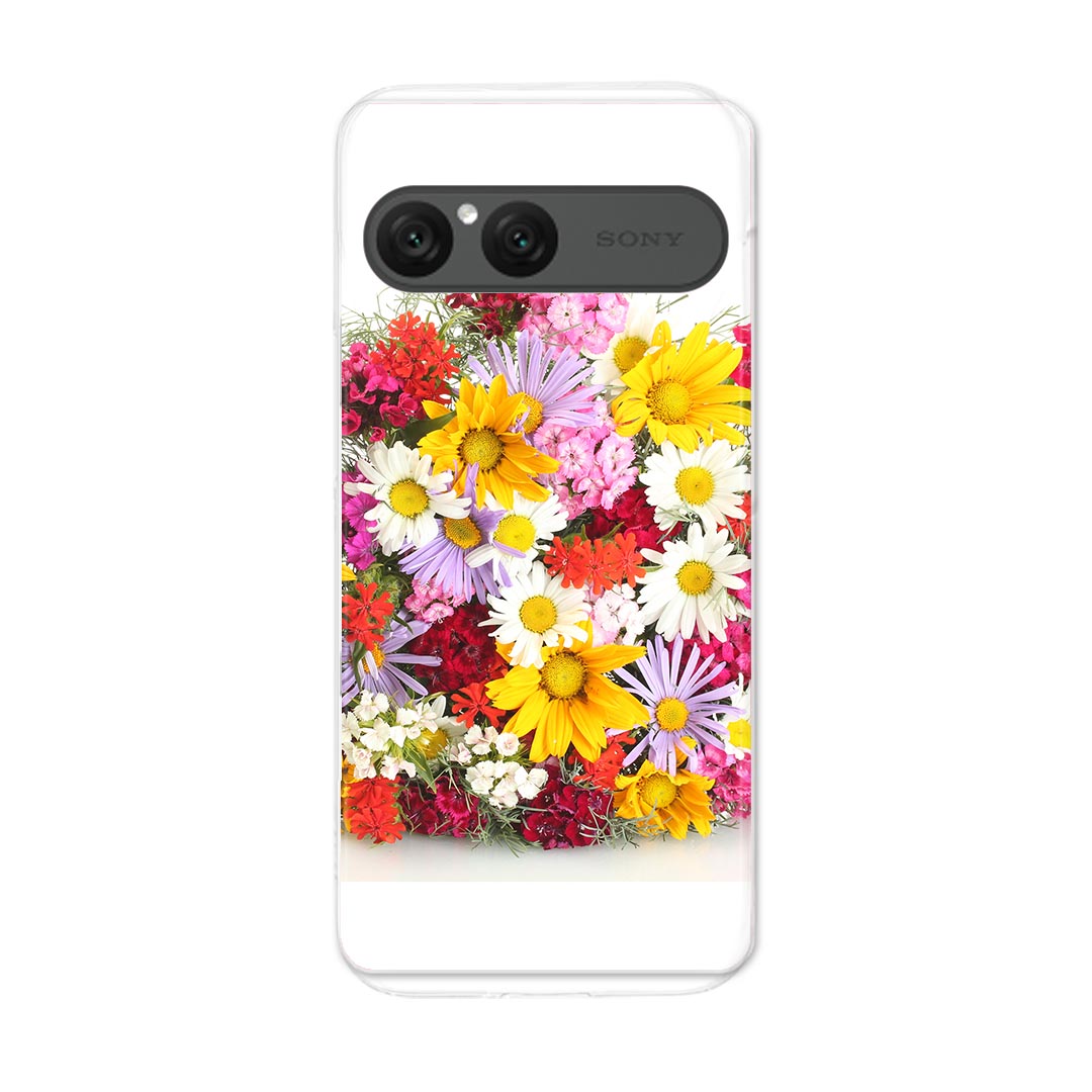 Rakuten - Xperia 10 VII 用 スマホカバー SO-52F / SOG16 / XQ-FE44 共通対応 so52f ケース カバー ハードケース 000937 花　花束