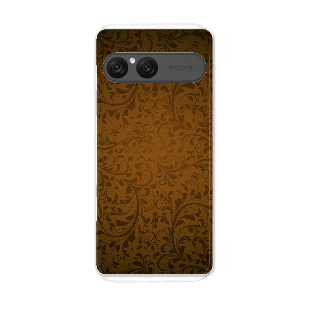 Xperia 10 VII 用 スマホカバー SO-52F / SOG16 / XQ-FE44 共通対応 so52f ケース カバー ハードケース 001920 エレガント　ブラウン