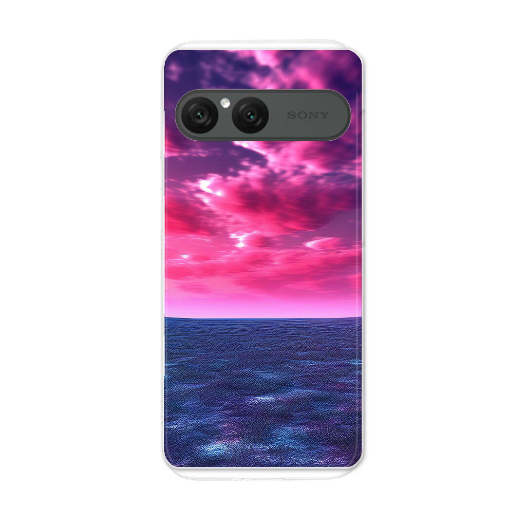 Rakuten - Xperia 10 VII 用 スマホカバー SO-52F / SOG16 / XQ-FE44 共通対応 so52f ケース カバー ハードケース 033555 海 空