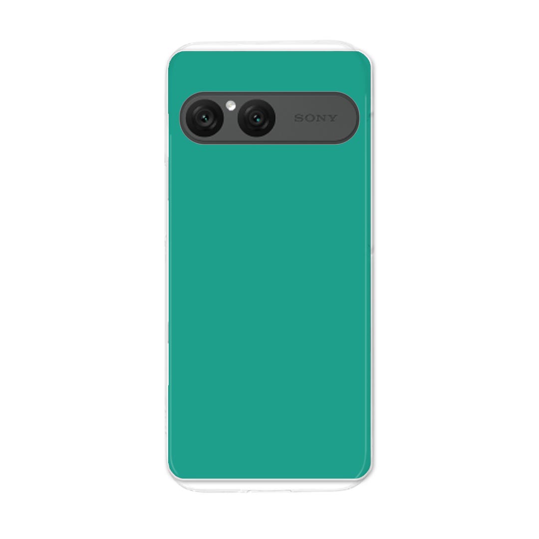 乐天商城 - Xperia 10 VII 用 スマホカバー SO-52F / SOG16 / XQ-FE44 共通対応 so52f ケース カバー ハードケース 009012 シンプル　無地　緑