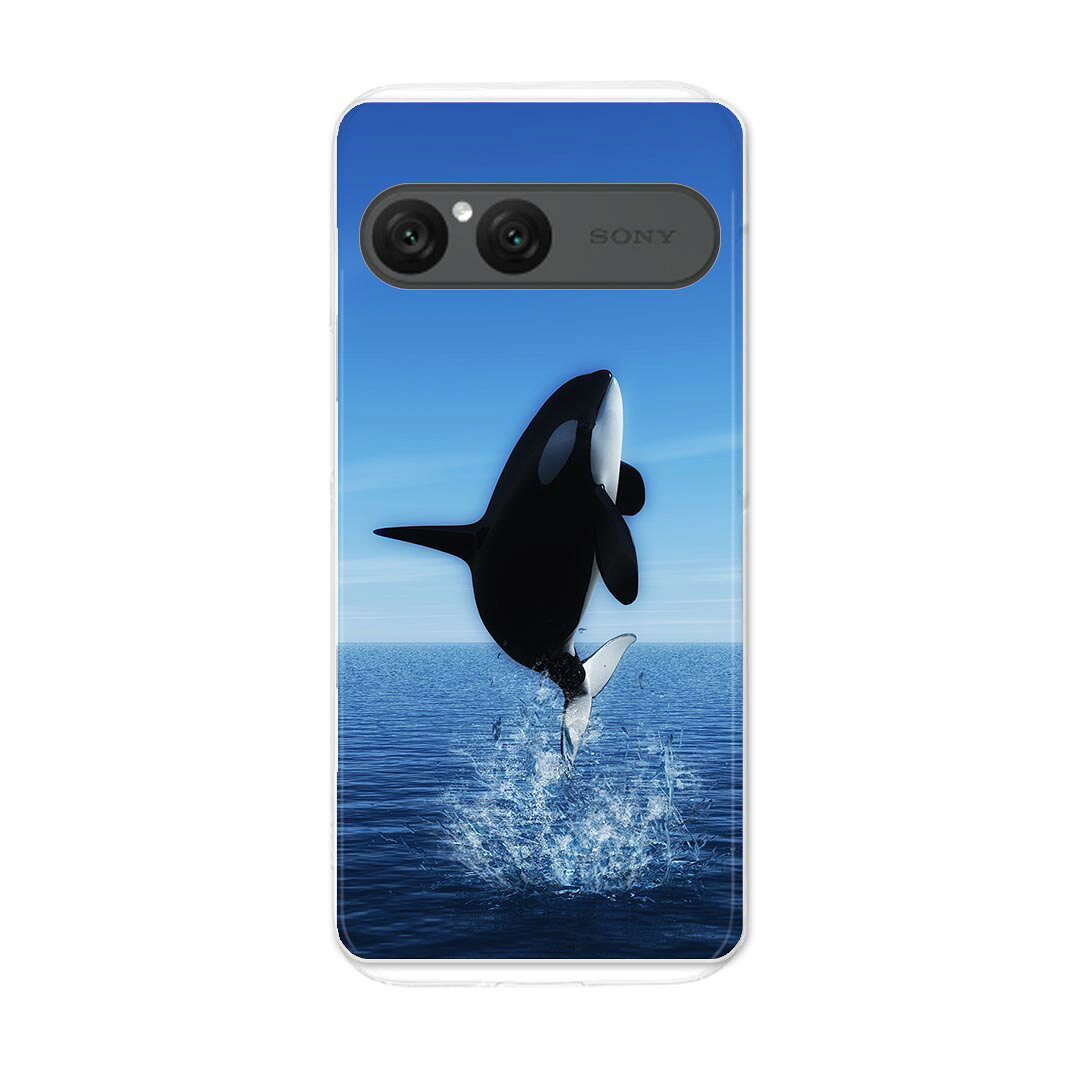 Xperia 10 VII 用 スマホカバー SO-52F / SOG16 / XQ-FE44 共通対応 so52f ケース カバー ハードケース 010806 シャチ　生き物　海