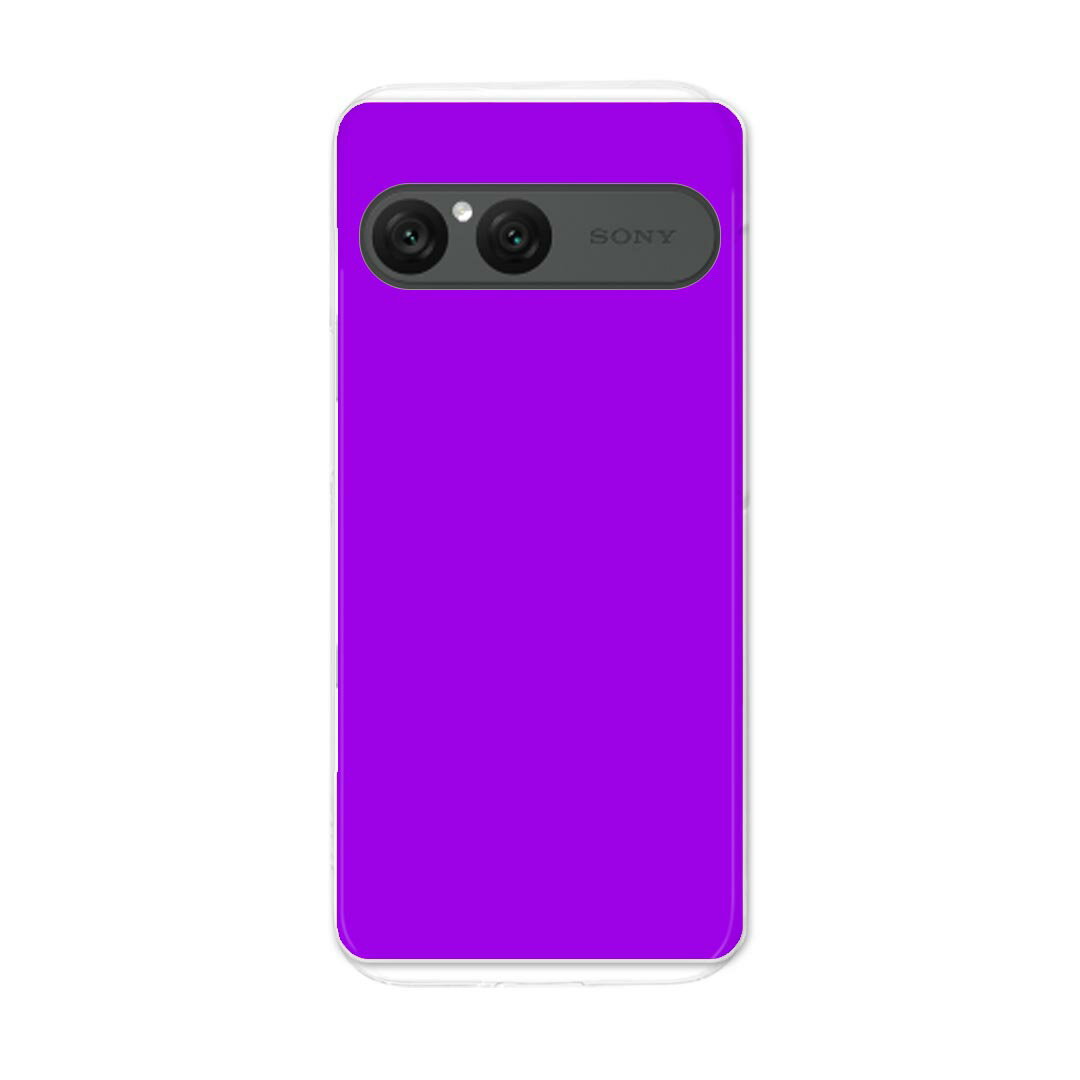 樂天商城 - Xperia 10 VII 用 スマホカバー SO-52F / SOG16 / XQ-FE44 共通対応 so52f ケース カバー ハードケース 012236 紫　単色　シンプル