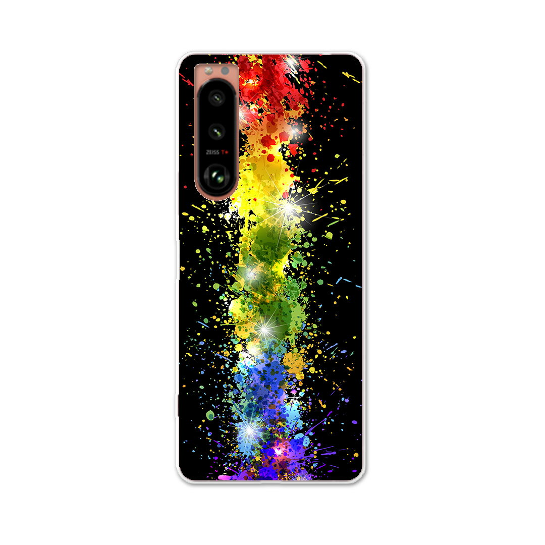 Xperia 5 III エクスペリア SO-53B SOG05 共通対応 専用ハードケース so53b igcase スマホカバー カバー ケース pc ハードケース 002256 クール 蛍光　カラフル