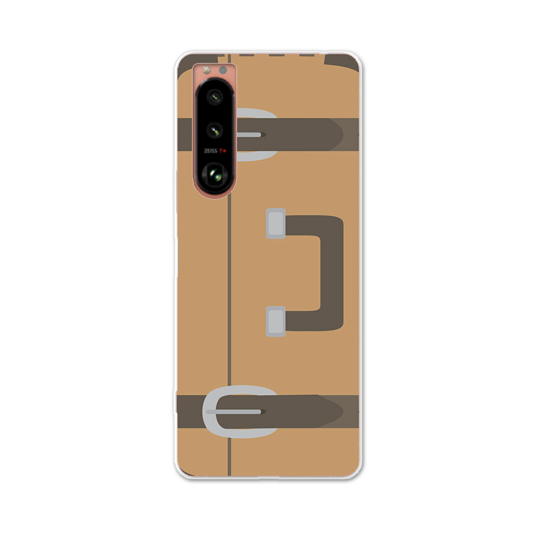Xperia 5 III エクスペリア SO-53B SOG05 共通対応 専用ハードケース so53b igcase スマホカバー カバー ケース pc ハードケース 010284 カバン　ファッション　茶色