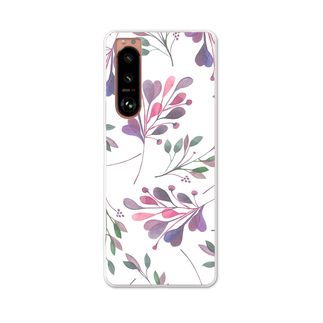 乐天商城 - Xperia 5 III エクスペリア SO-53B SOG05 共通対応 専用ハードケース so53b igcase スマホカバー カバー ケース pc ハードケース 012582 植物　葉　柄
