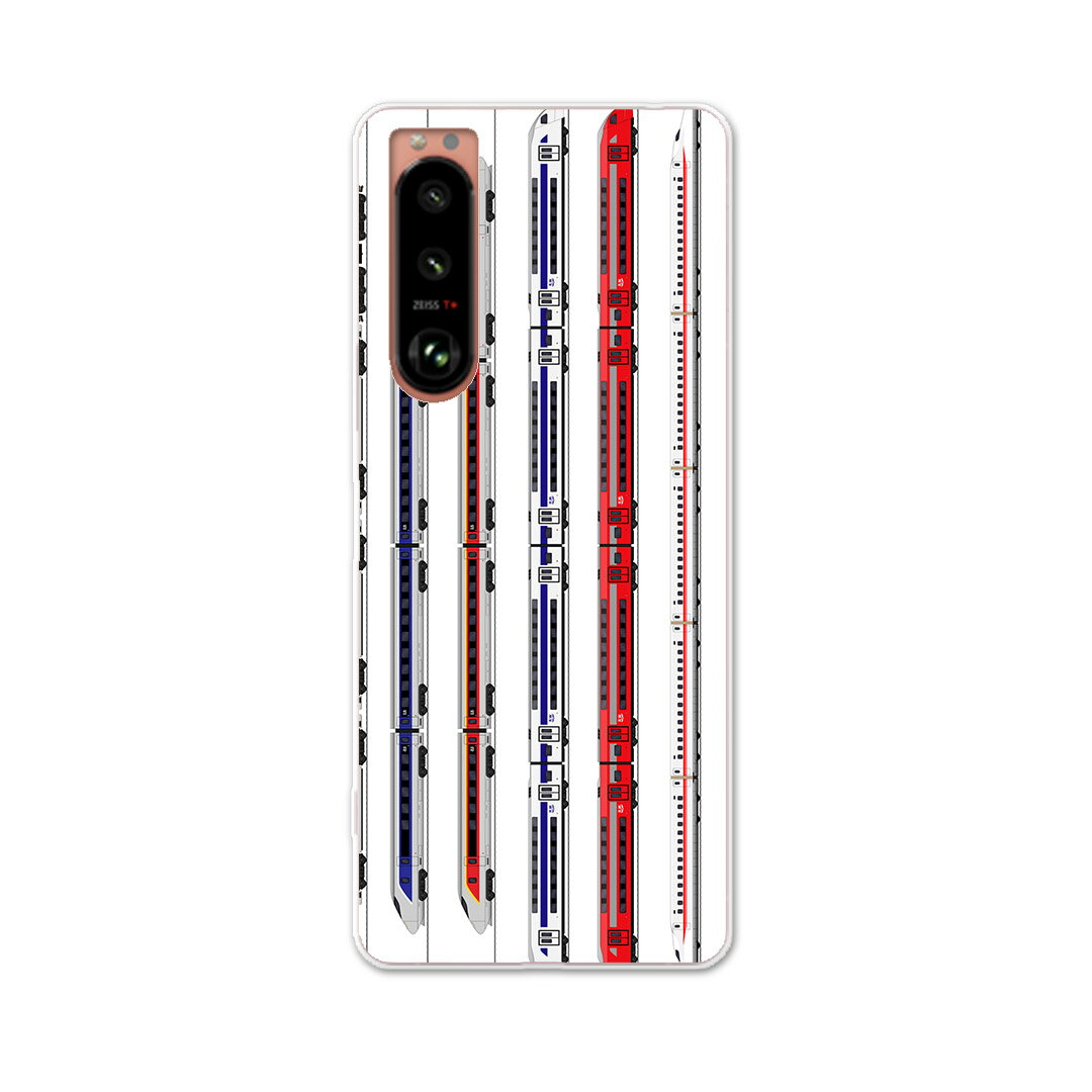 Xperia 5 III エクスペリア SO-53B SOG05 共通対応 専用ハードケース so53b igcase スマホカバー カバー ケース pc ハードケース 013216 乗り物　新幹線　電車