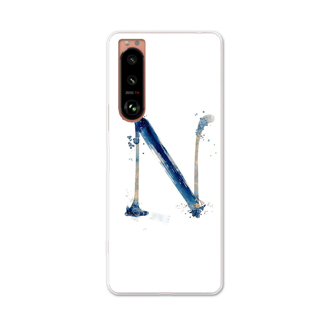 乐天商城 - Xperia 5 III エクスペリア SO-53B SOG05 共通対応 専用ハードケース so53b igcase スマホカバー カバー ケース pc ハードケース 019629 フォント 文字 n アルファベット