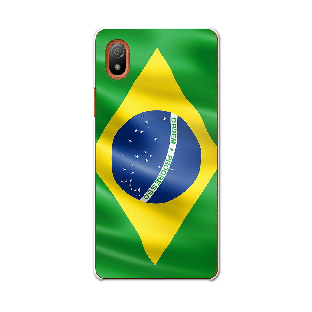 Xperia Ace III 専用ハードケース SO-53C SOG08 共通対応 so53c igcase スマホカバー カバー ケース pc ハードケース 001190 ブラジル　国旗