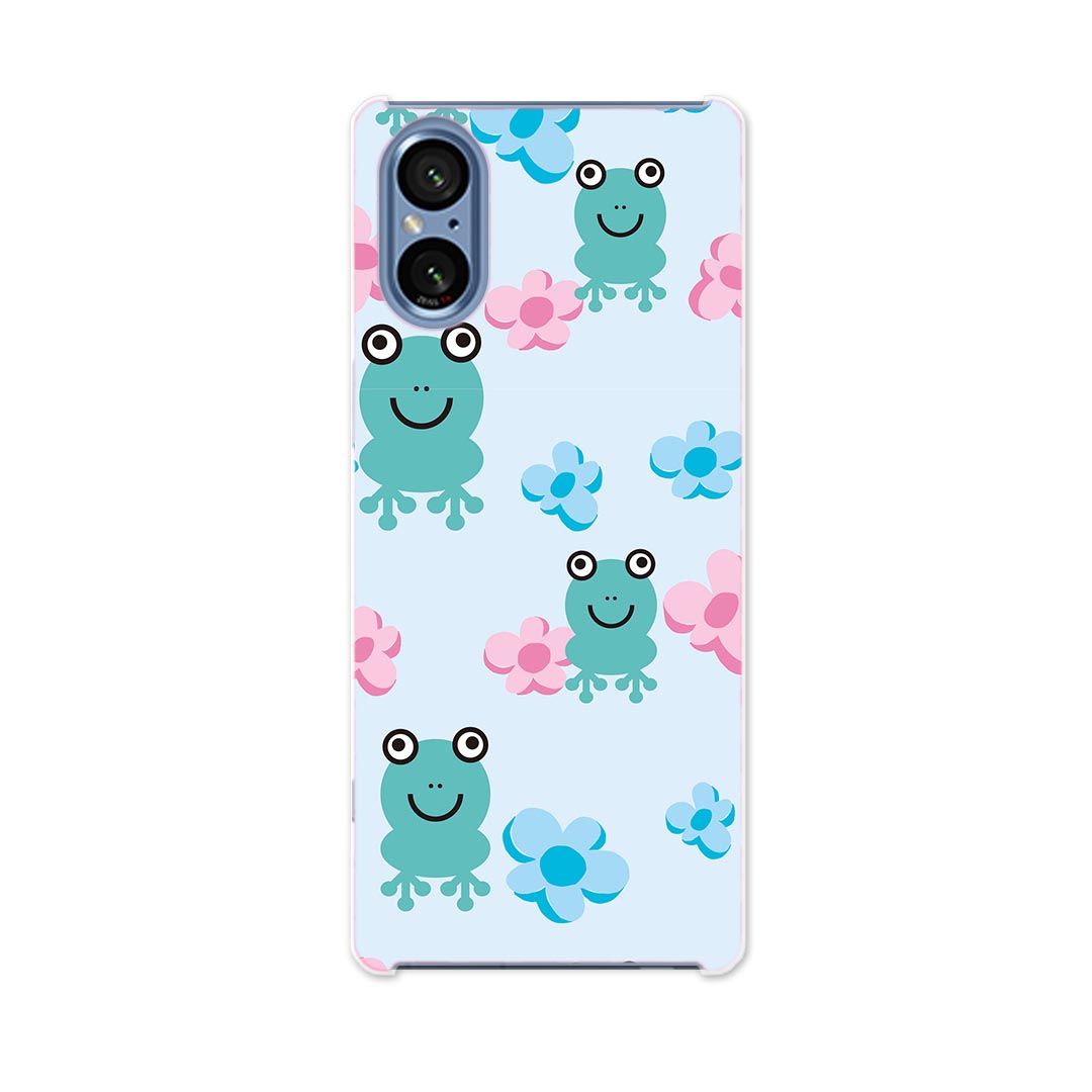 樂天商城 - SONY Xperia 5 V 用 Xperia 5 V SO-53D SOG12 XQ-DE44 用 ハードケース 004307 カエル　動物　模様